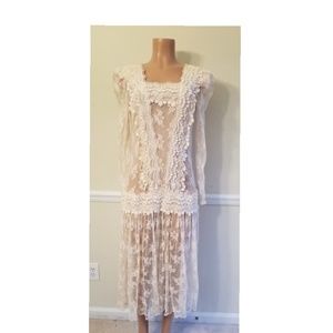 Vintage Sheer Lace Dress